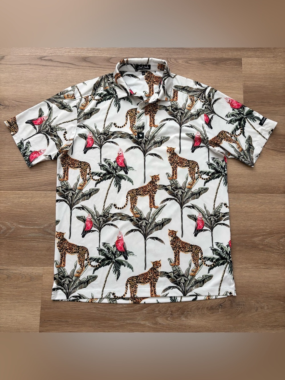 Bad Birdie ‘Wildlife’ Golf Performance Polo Shirt Men’s Large